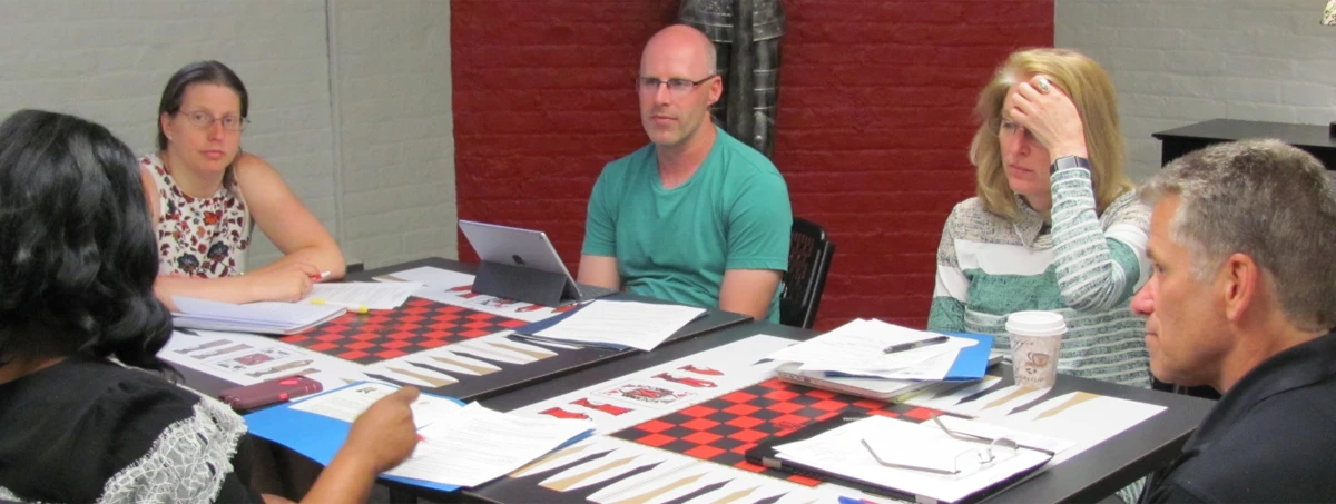Five Participants at Table