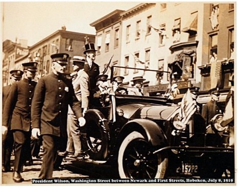 President Wilson returning to Hoboken July 8 1919